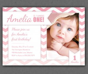 One Year Old Birthday Invitations - Download Hundreds FREE PRINTABLE ...