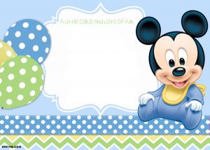 Mickey Mouse 1st Birthday Invitations