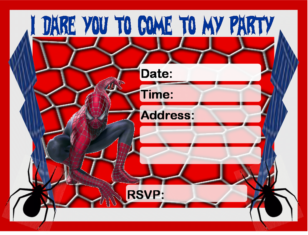 Free Printable Spiderman Birthday Invitations To Print | Download Hundreds  FREE PRINTABLE Birthday Invitation Templates Media