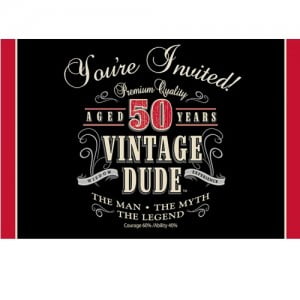 50th Birthday Party Invitations For Men - Drevio : Free And Printable ...