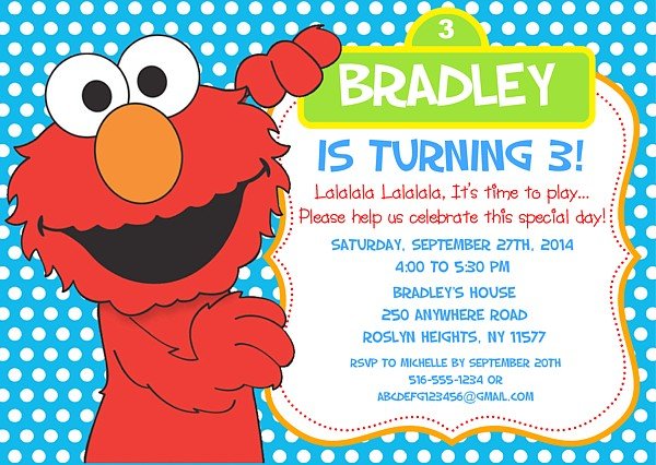 blue free printable elmo birthday invitations