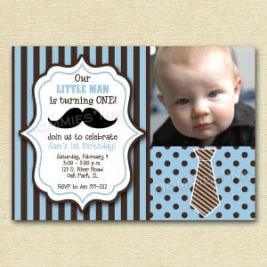 Little Man Birthday Party Invitations - Download Hundreds FREE ...