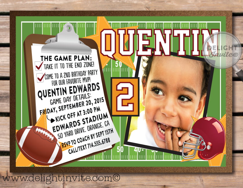 helmet print at home birthday party invitations