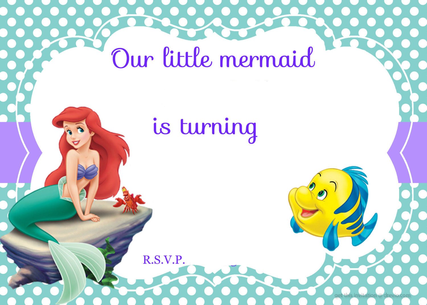 Free-Printable-Ariel-Little-Mermaid-Birthday-Invitation