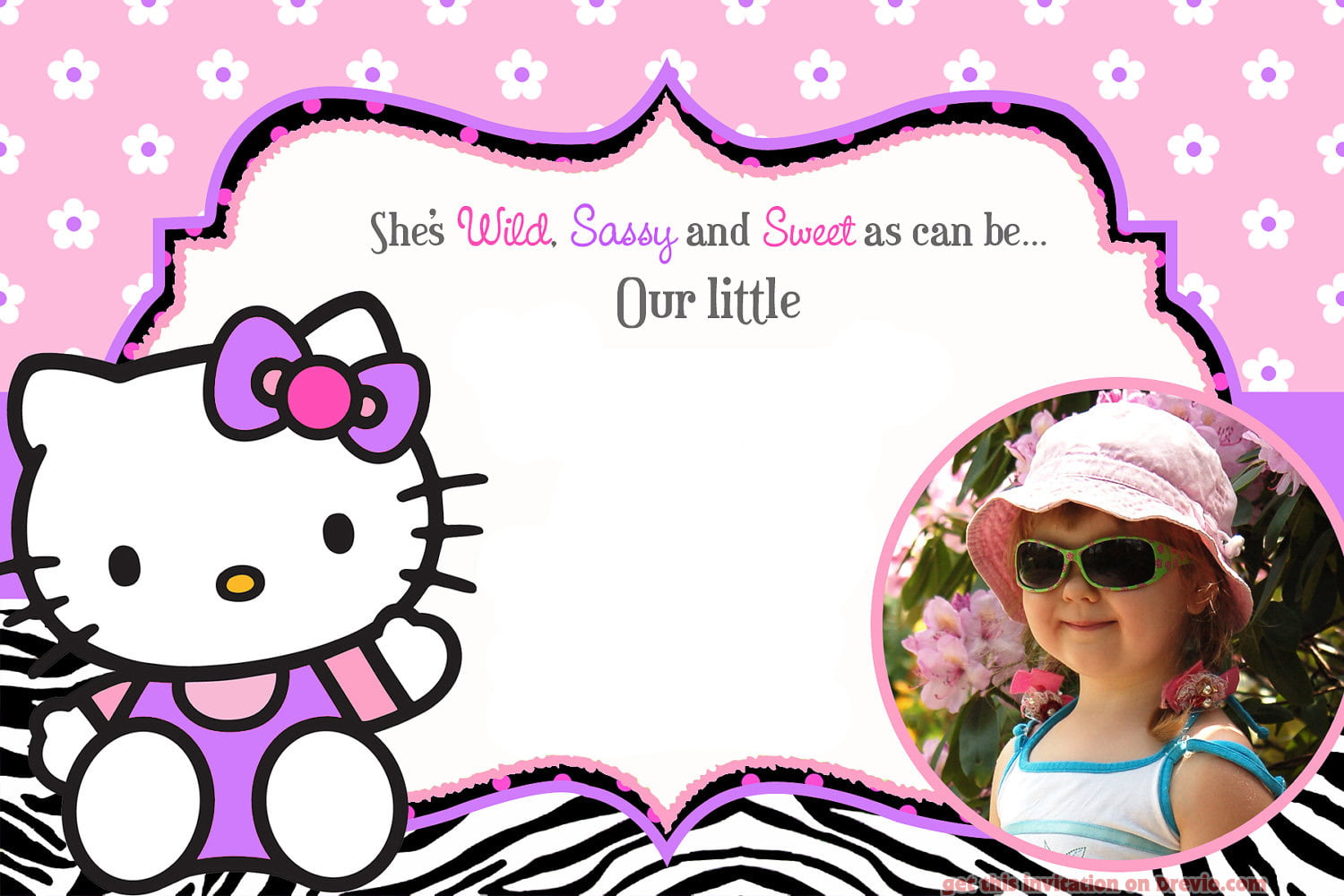 Free Printable Hello Kitty Birthday Invitation For Girl Download 