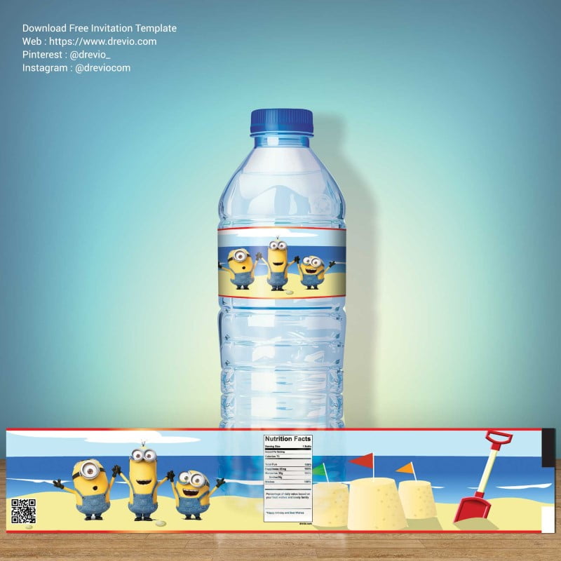 FREE-Minion-Summer-Edition-Water-Bottle-Label