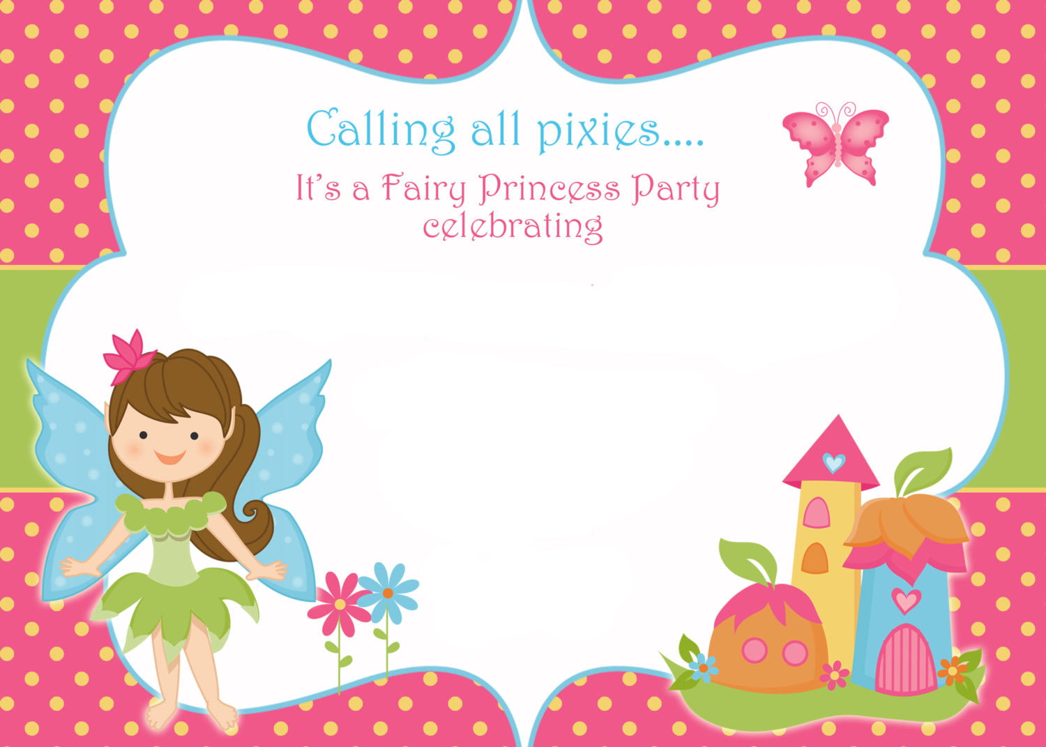 Free Printable Fairy Invitation Templates Download Hundreds Free Printable Birthday Invitation Templates