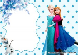 FREE Printable Frozen Anna and Elsa Invitation Templates | Download ...