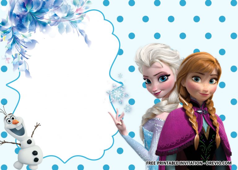 FREE Printable Frozen Anna And Elsa Invitation Templates - Drevio ...