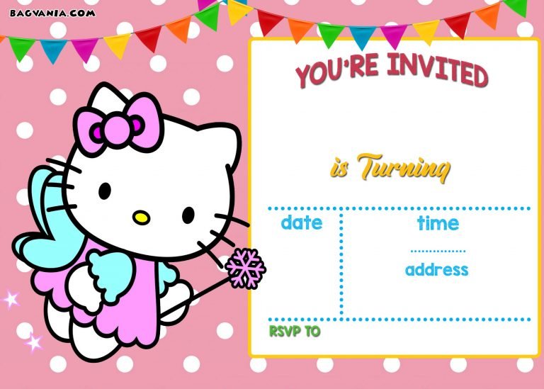 FREE Hello Kitty Invitation Templates | Download Hundreds FREE ...