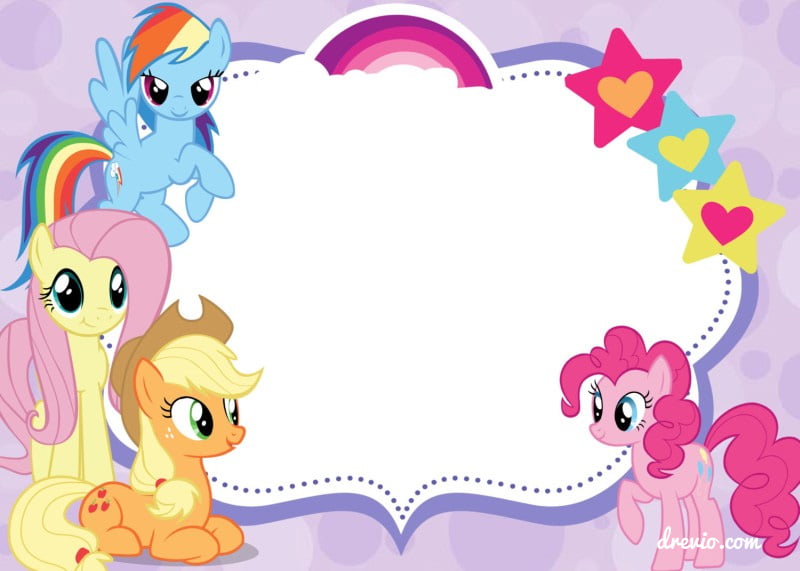 FREE-Printable-My-Little-Pony-Birthday-Invitation-Polka-dot-purple