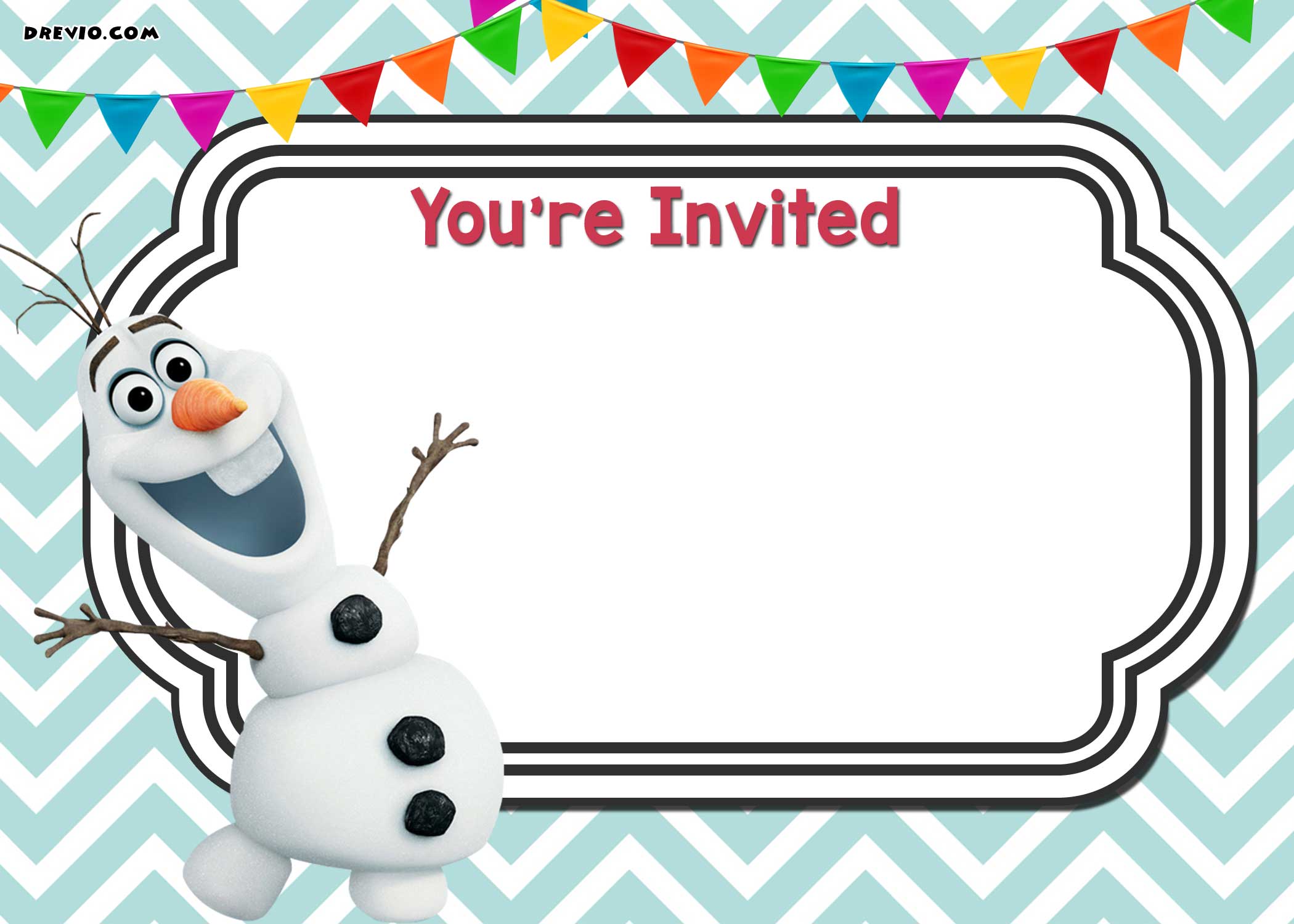 FREE-Printable-Olaf's-Frozen-Invitation-Template