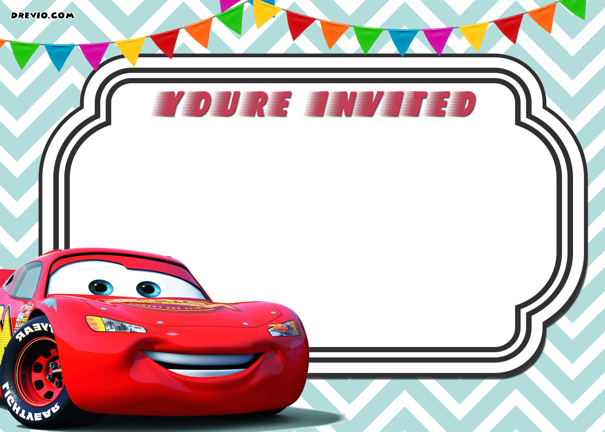 Free Printable Cars 3 Lightning Mcqueen Invitation Template Download Hundreds Free Printable Birthday Invitation Templates
