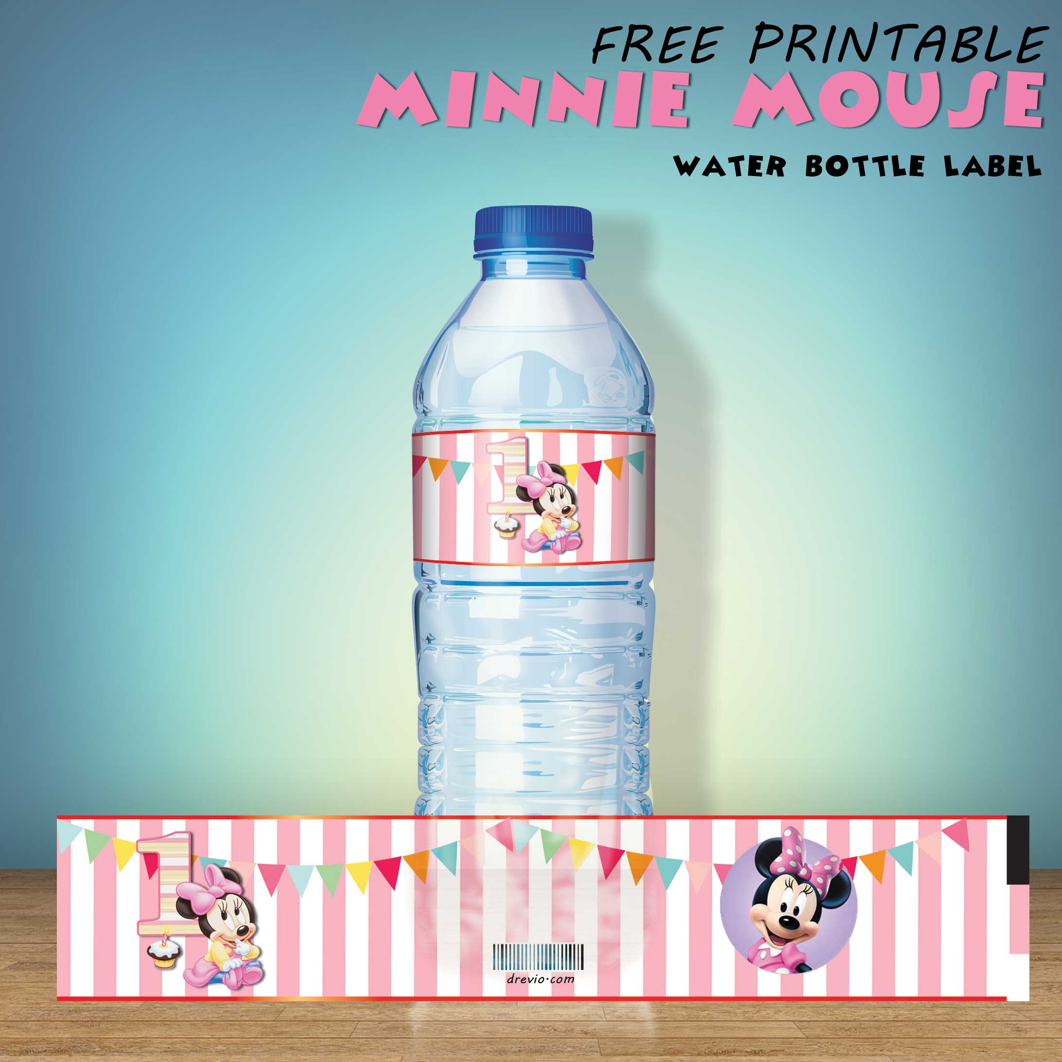 FREE-Minnie-Mouse-Water-Bottle-Label-Preview