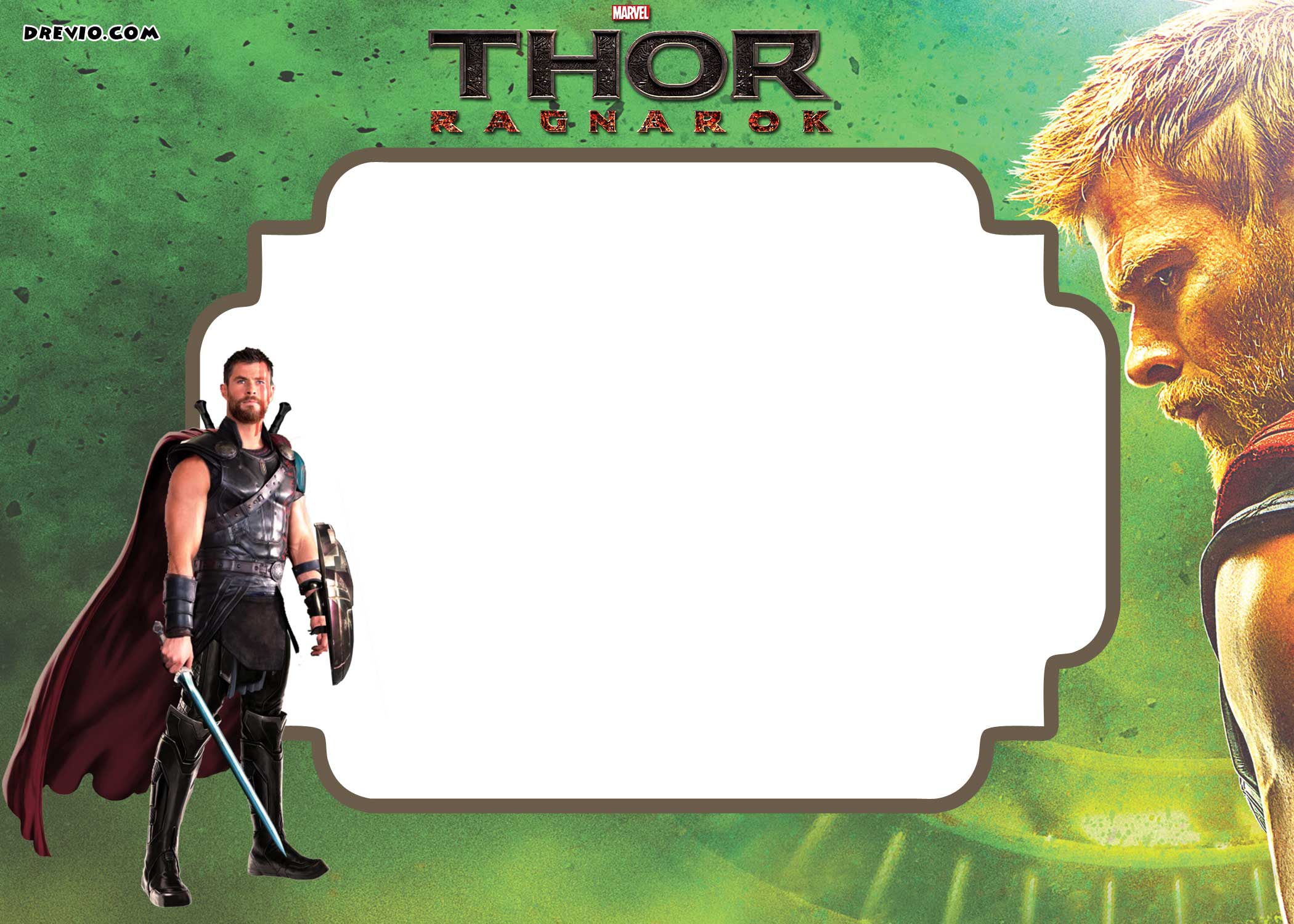 FREE-Printable-Thor-Ragnarok-Invitation-Template