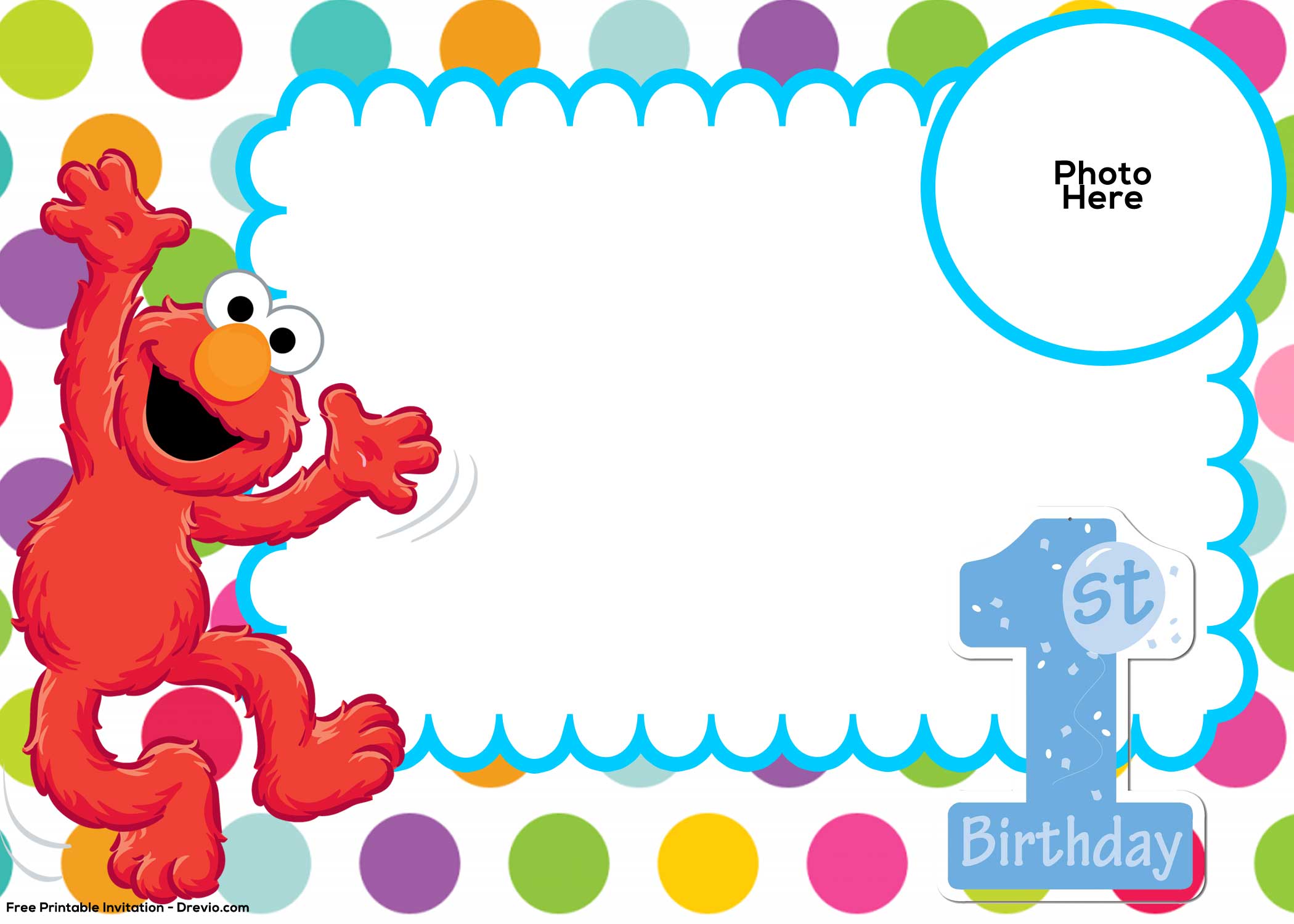 Free Sesame Street 1st Birthday Invitation Template Download Hundreds