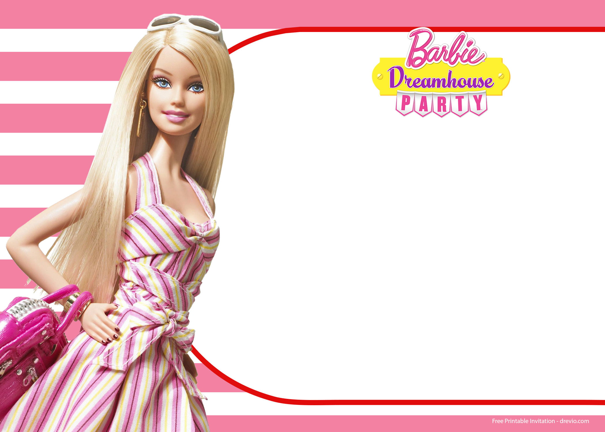 FREE Barbie Birthday Invitation Templates Download Hundreds FREE