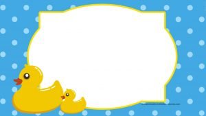 FREE Printable Rubber Duck Invitation Template | Download Hundreds FREE ...