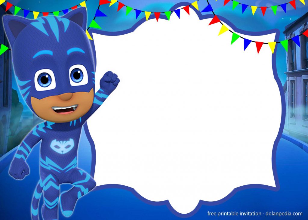 Invitation Template of 9+ FREE PJ Masks Birthday Invitation Templates - UPDATED 6