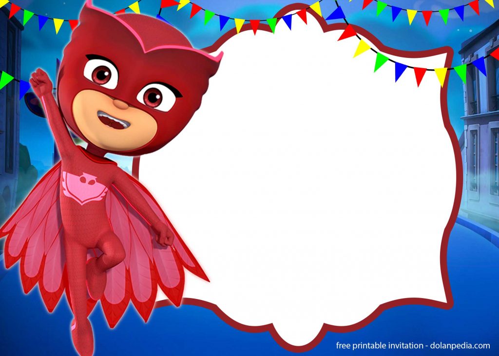 Invitation Template of 9+ FREE PJ Masks Birthday Invitation Templates - UPDATED 8