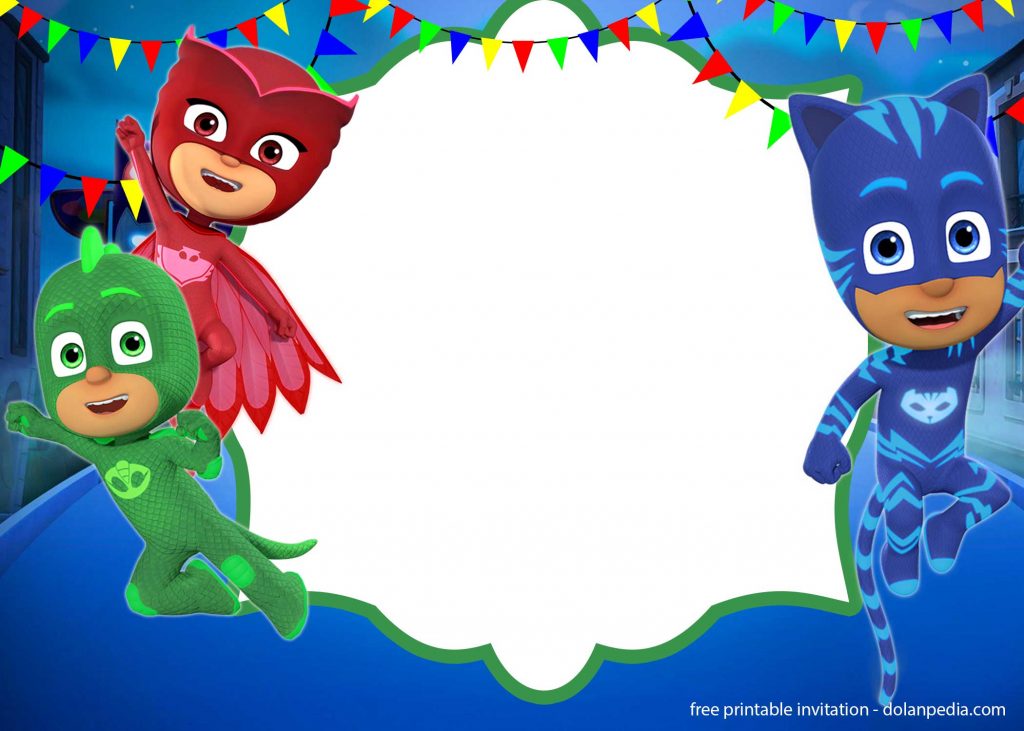 Invitation Template of 9+ FREE PJ Masks Birthday Invitation Templates - UPDATED 9