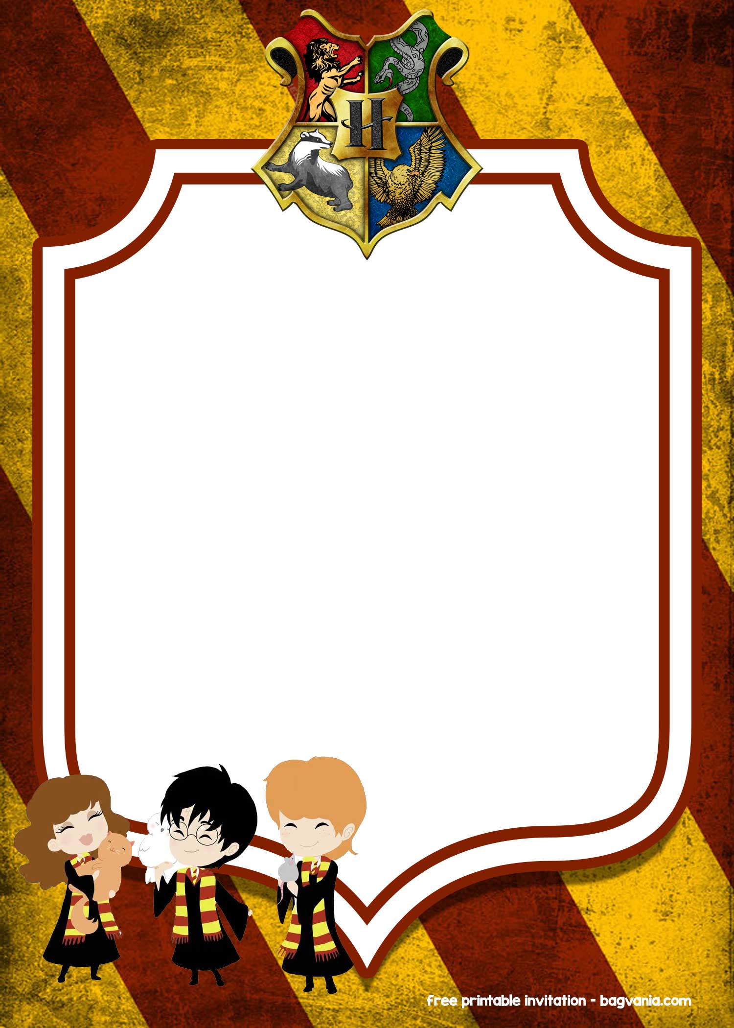 Harry Potter Party Invitations Template