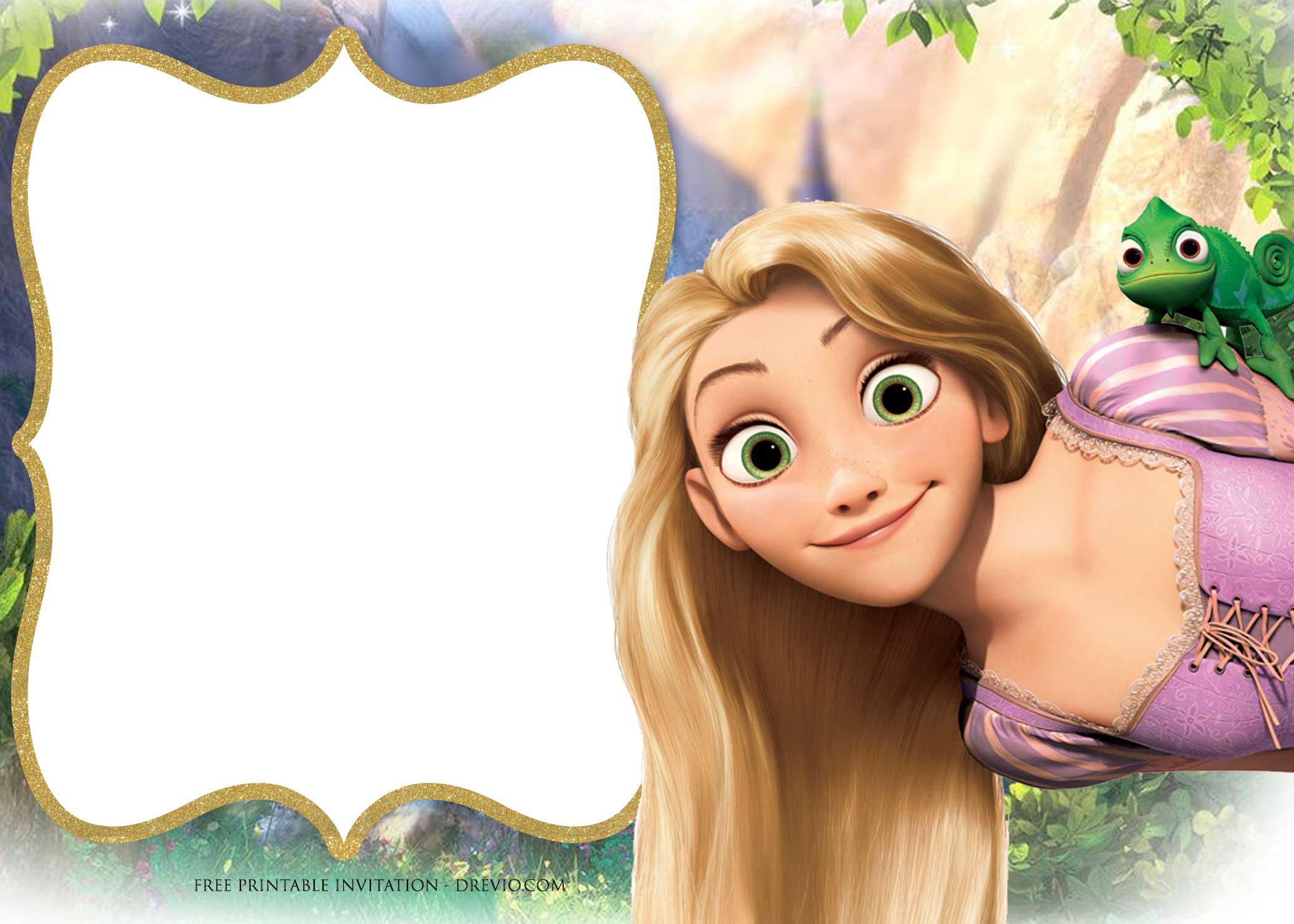 FREE Rapunzel Invitation Template Download Hundreds FREE PRINTABLE Birthday Invitation
