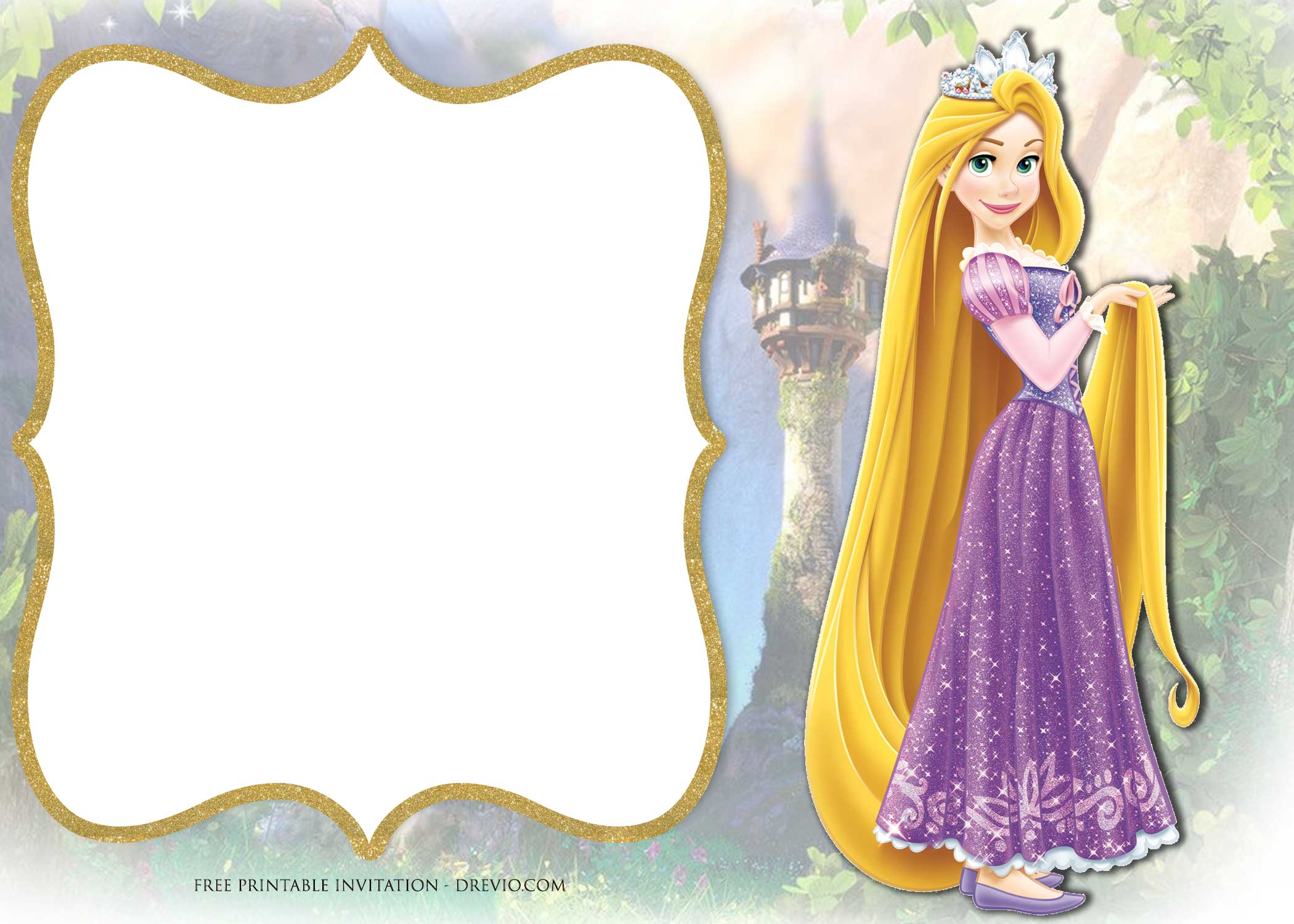Free Printable Princess Rapunzel Invitation Templates Download Hundreds Free Printable Birthday Invitation Templates