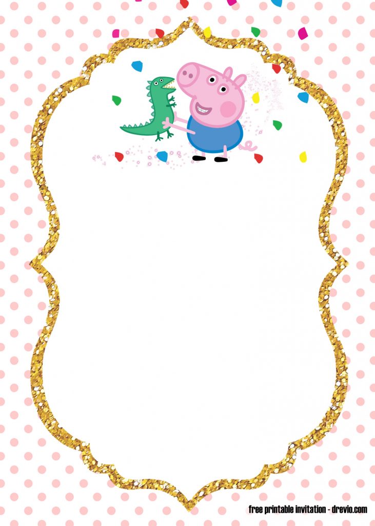 Invitation Template of FREE Printable Peppa Pig Invitation Template 10