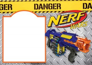 Nerf Gun Party Invitation Templates | Download Hundreds FREE PRINTABLE ...