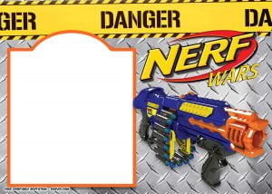 Nerf Gun Party Invitation Templates - Drevio : Free And Printable ...