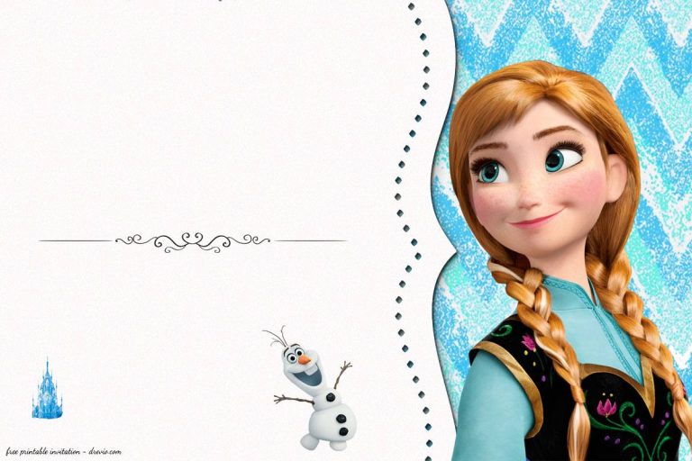 FREE Frozen Birthday Invitation Templates - Drevio : Free And Printable ...