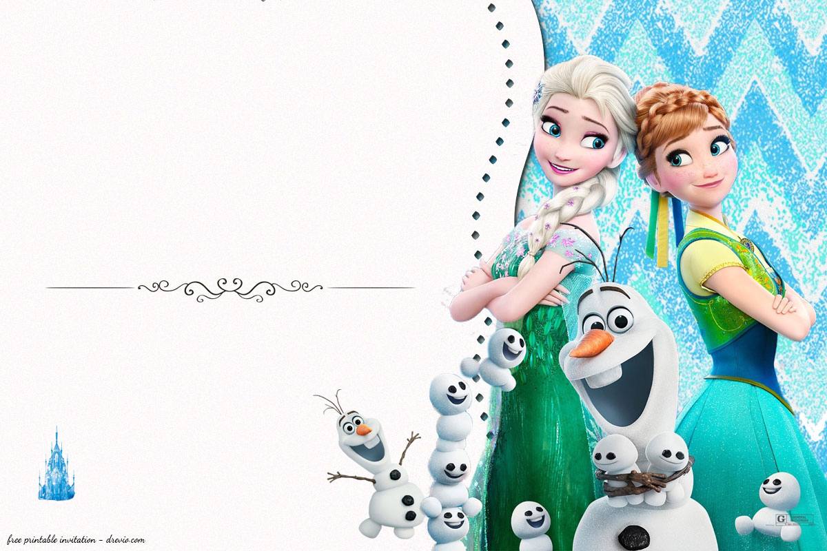 FREE Frozen Birthday Invitation Templates  Download Hundreds FREE Intended For Frozen Birthday Card Template
