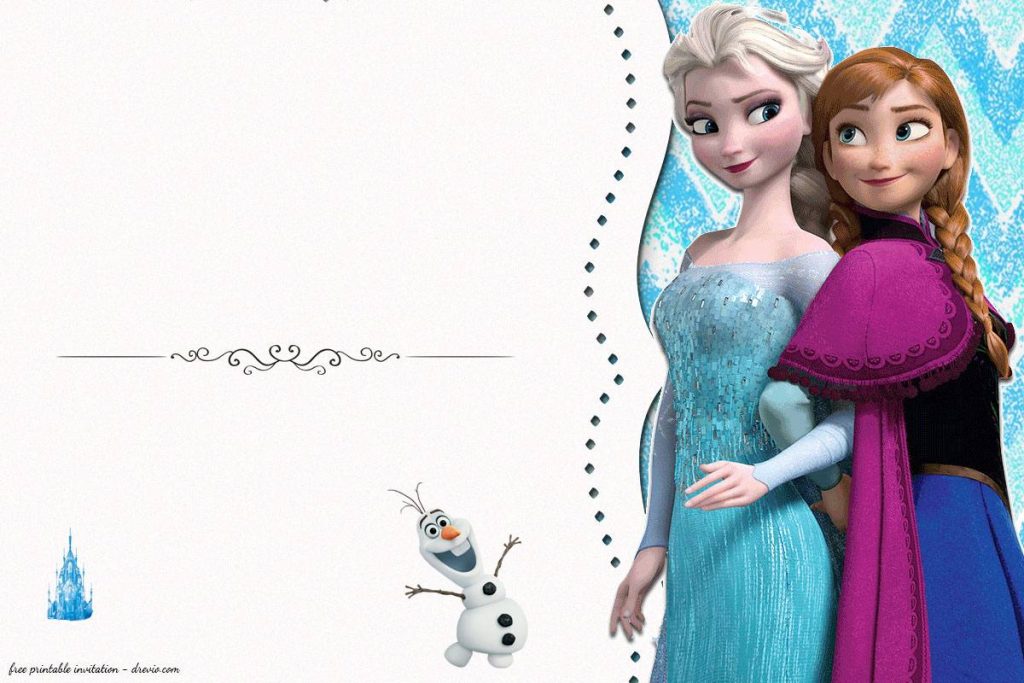 Frozen template invitation for birthday Download Hundreds FREE 