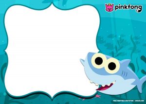 FREE Printable Baby Shark Pinkfong Birthday Invitation Template ...