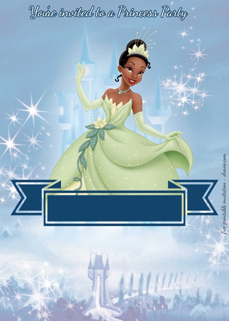 FREE-Princess-party-invitation—Princess-Tiana-invitation-template ...