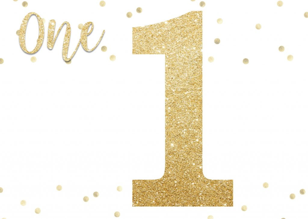 FREE First Golden Glitter Birthday Invitations Templates | Download ...