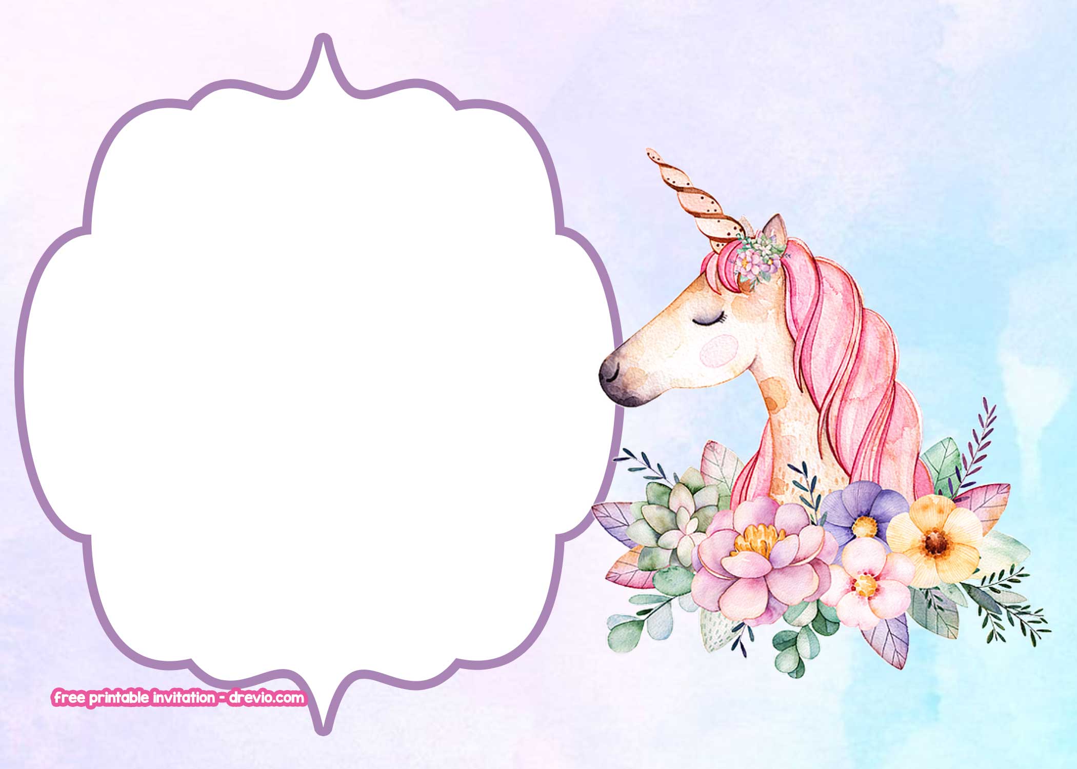 free-unicorn-invitation-templates-pastel-and-flower-background