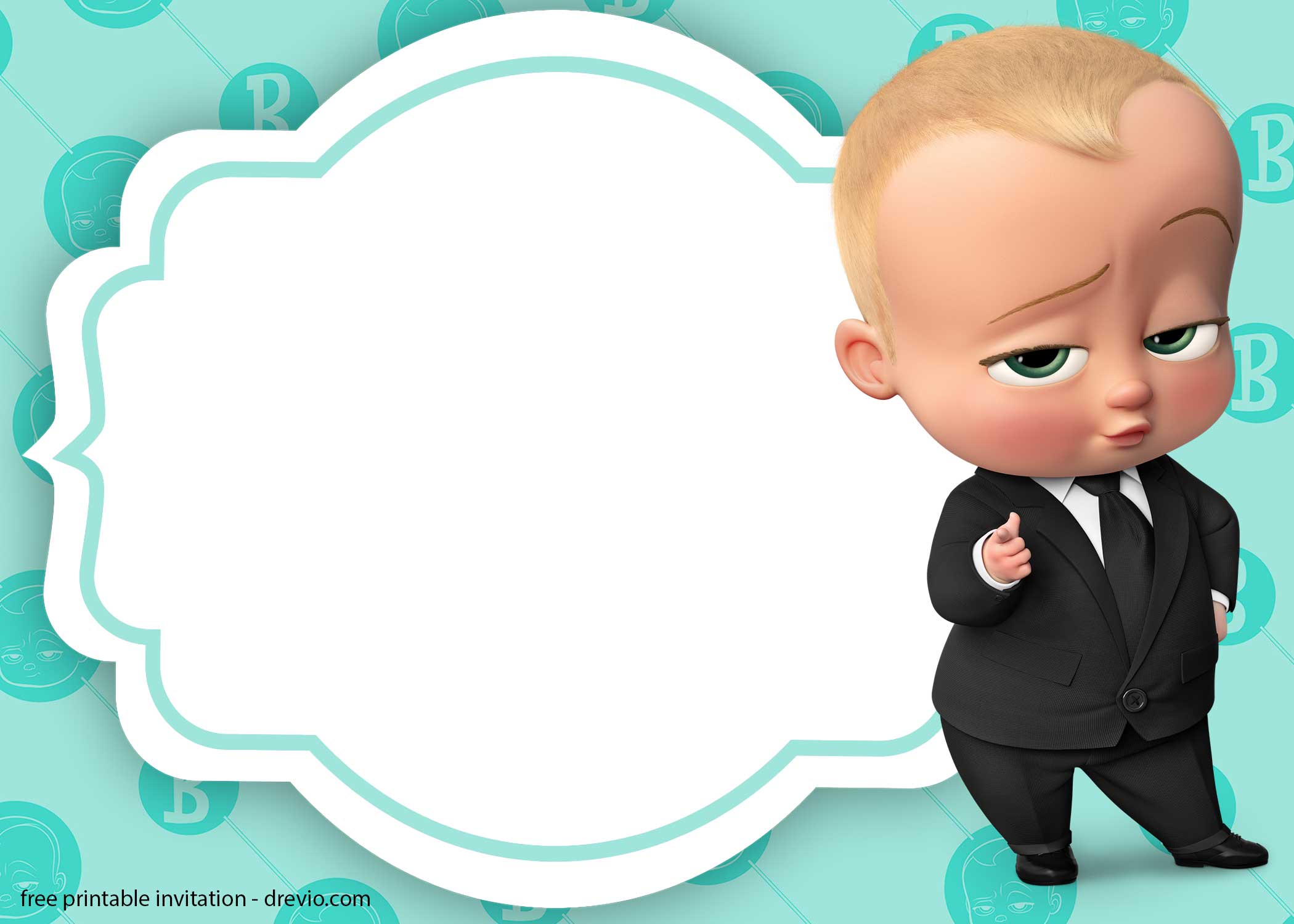 Baby Boss Invitation Template for Your Adorable Little Boss | Download