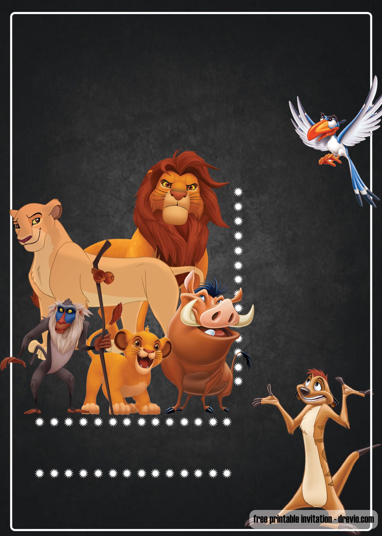 Free Printable Lion King Invitation Template Download Hundreds Free Printable Birthday Invitation Templates