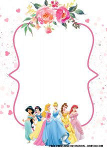 FREE Disney Princess Invitation Template for Your Little Girl’s ...