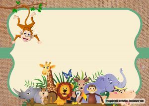 FREE Safari theme baby shower invitations Templates | Download Hundreds ...