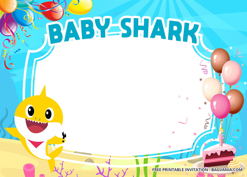 free baby shark baby shower invitation templates – update