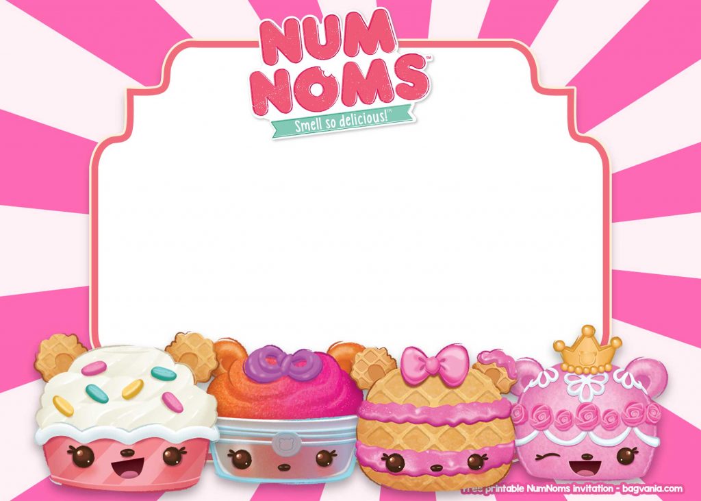 Invitation Template of FREE Printable Num Noms Invitations Templates 9