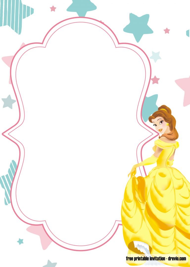 FREE Printable Princess Birthday Invitation Templates - Barbie And ...