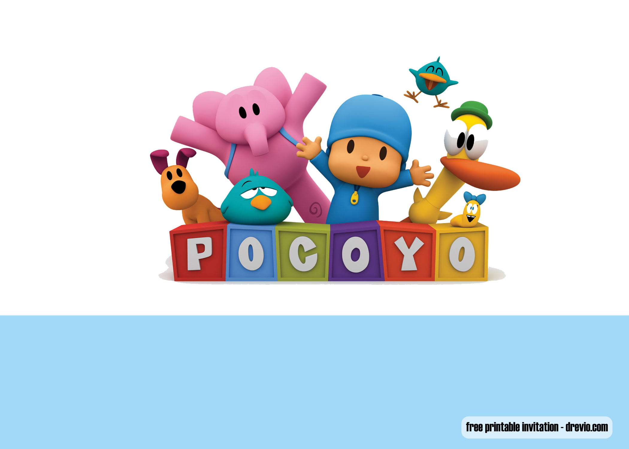 Pocoyo Birthday Party Printable Printable Form Templates And Letter