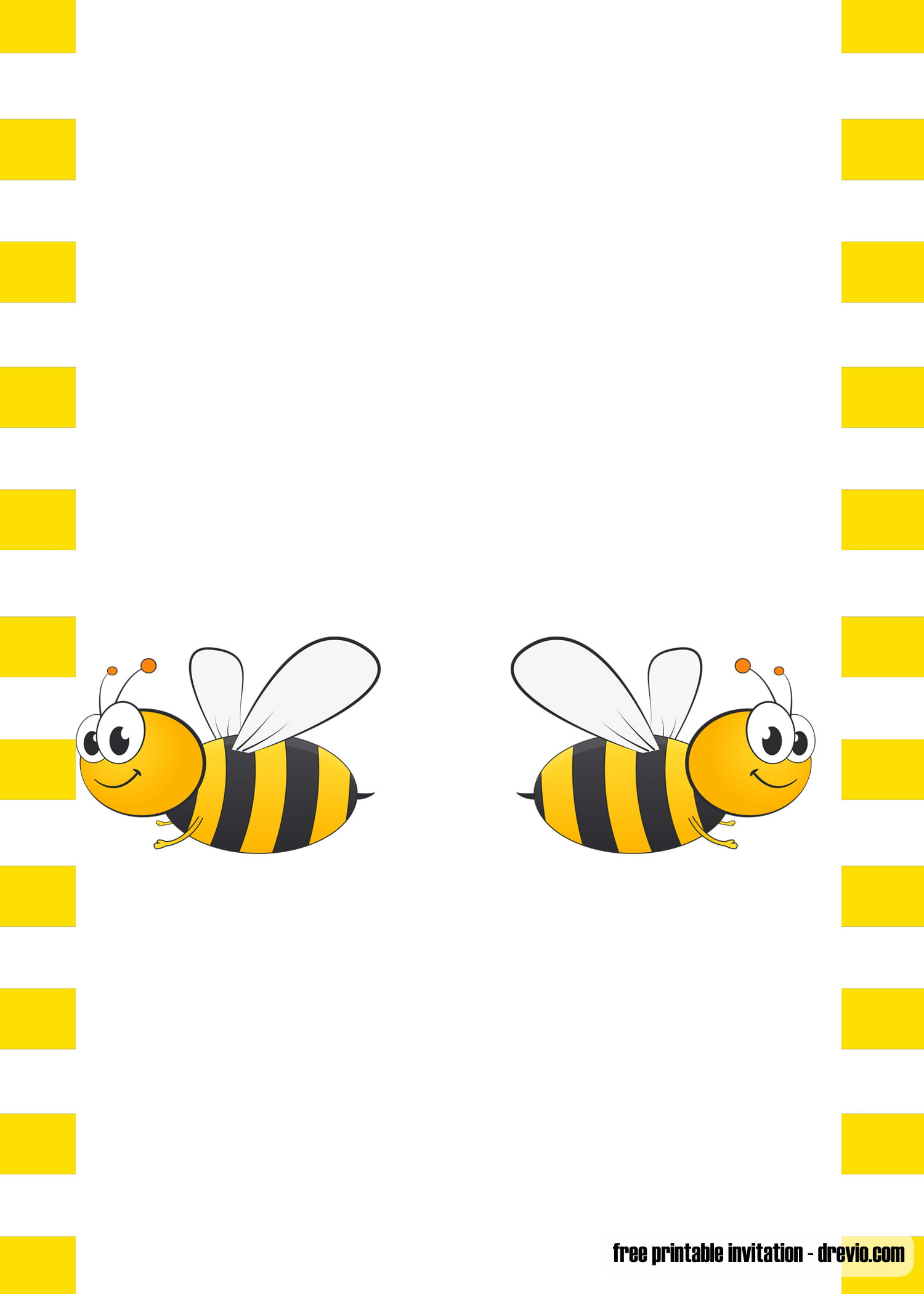 Free Printable Baby Bee Invitation Templates Download Hundreds Free Printable Birthday Invitation Templates