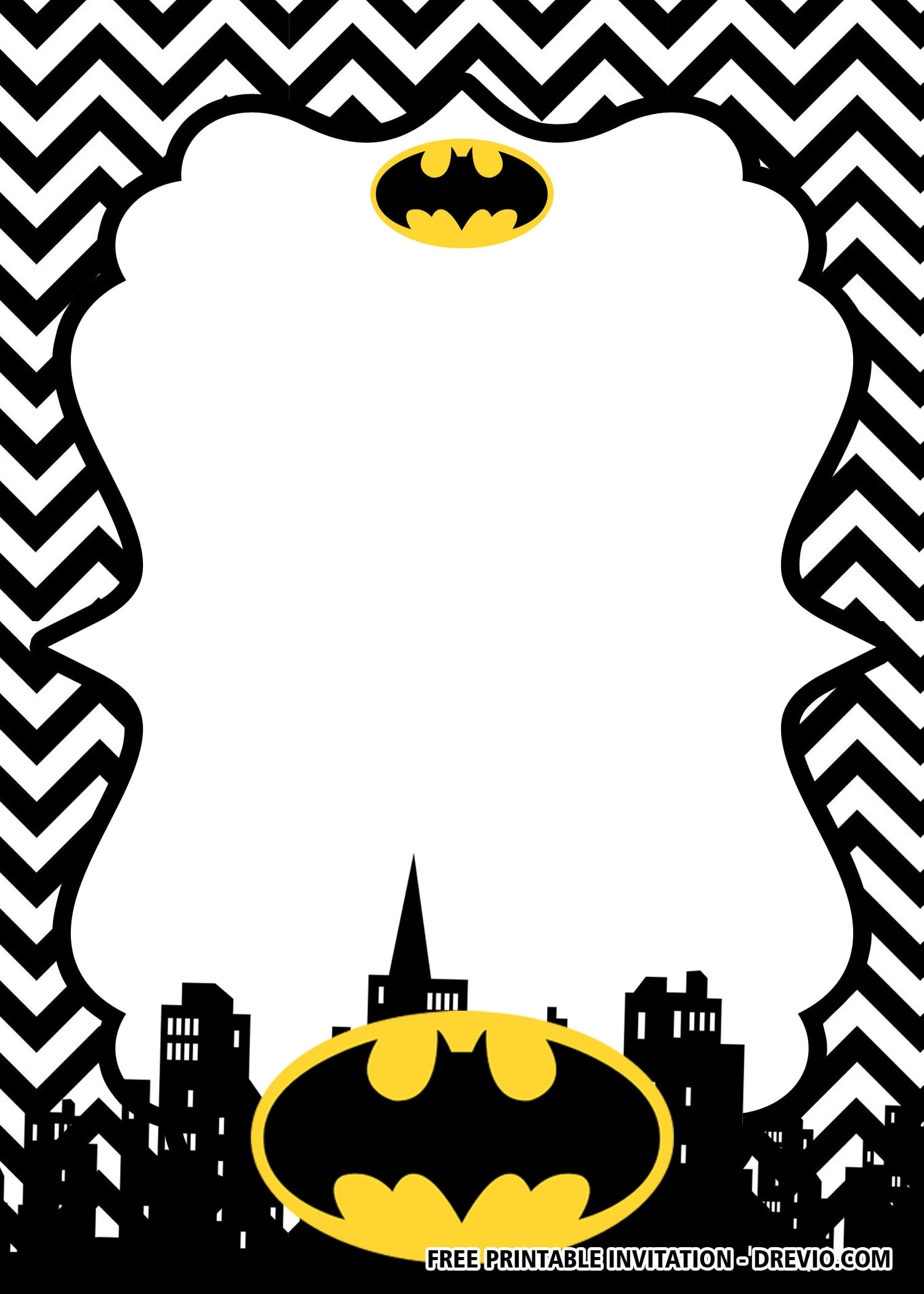 FREE Printable Batman Birthday Invitation Templates  Download With Batman Birthday Card Template