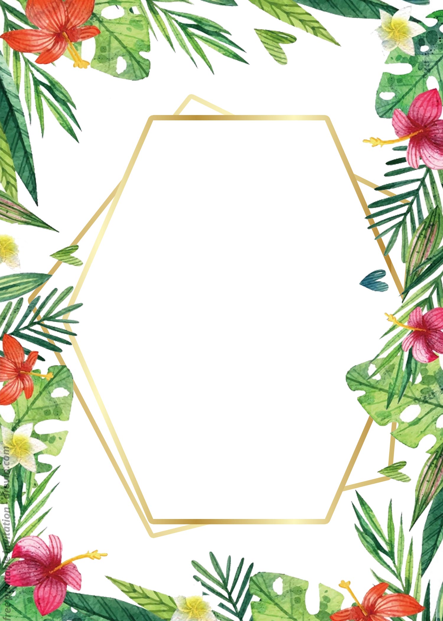 FREE-Printable-Floral-Tropical-Hawaiian-Invitation-Templates