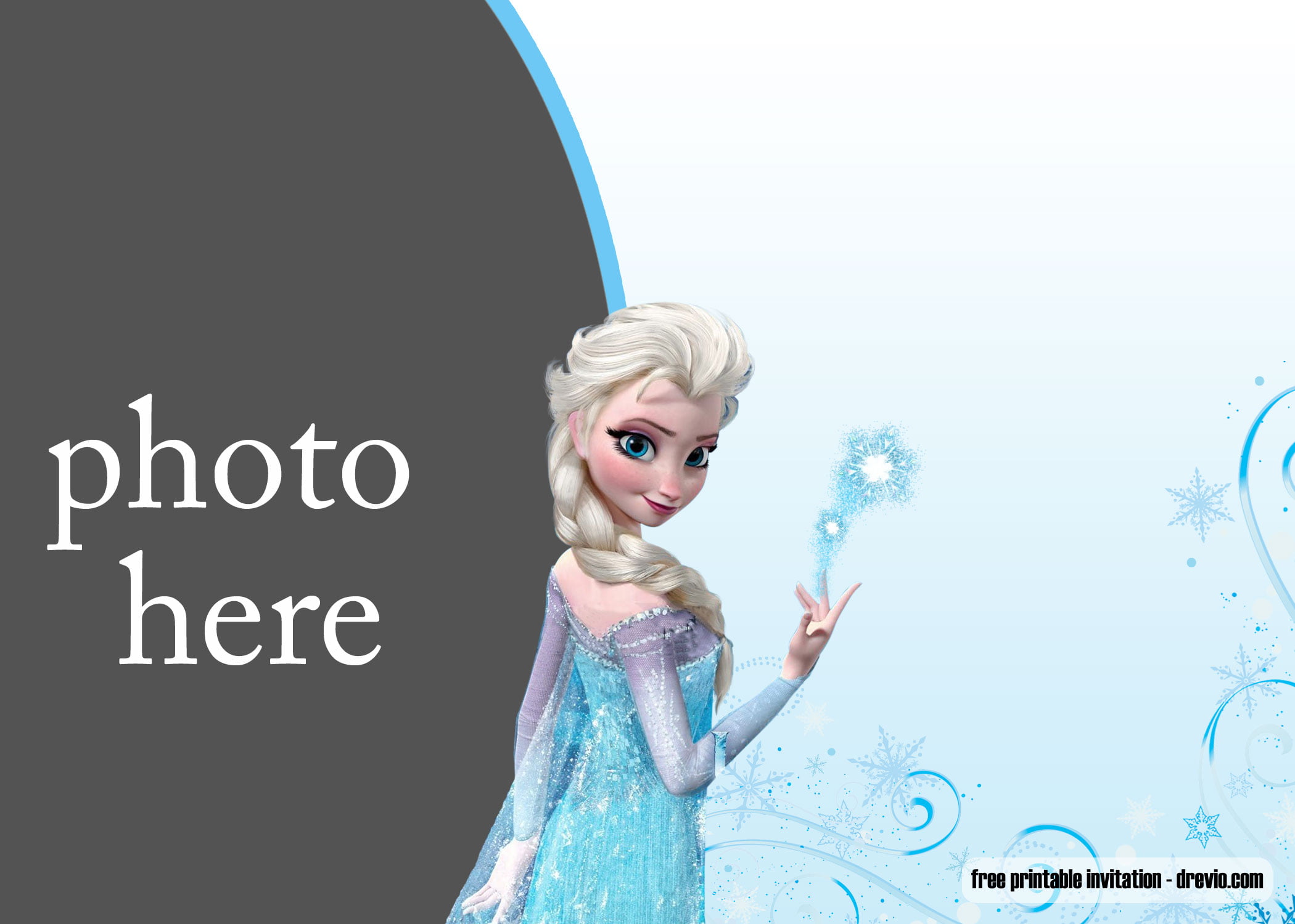 FREE Printable Elsa Frozen Invitation Templates Download Hundreds 